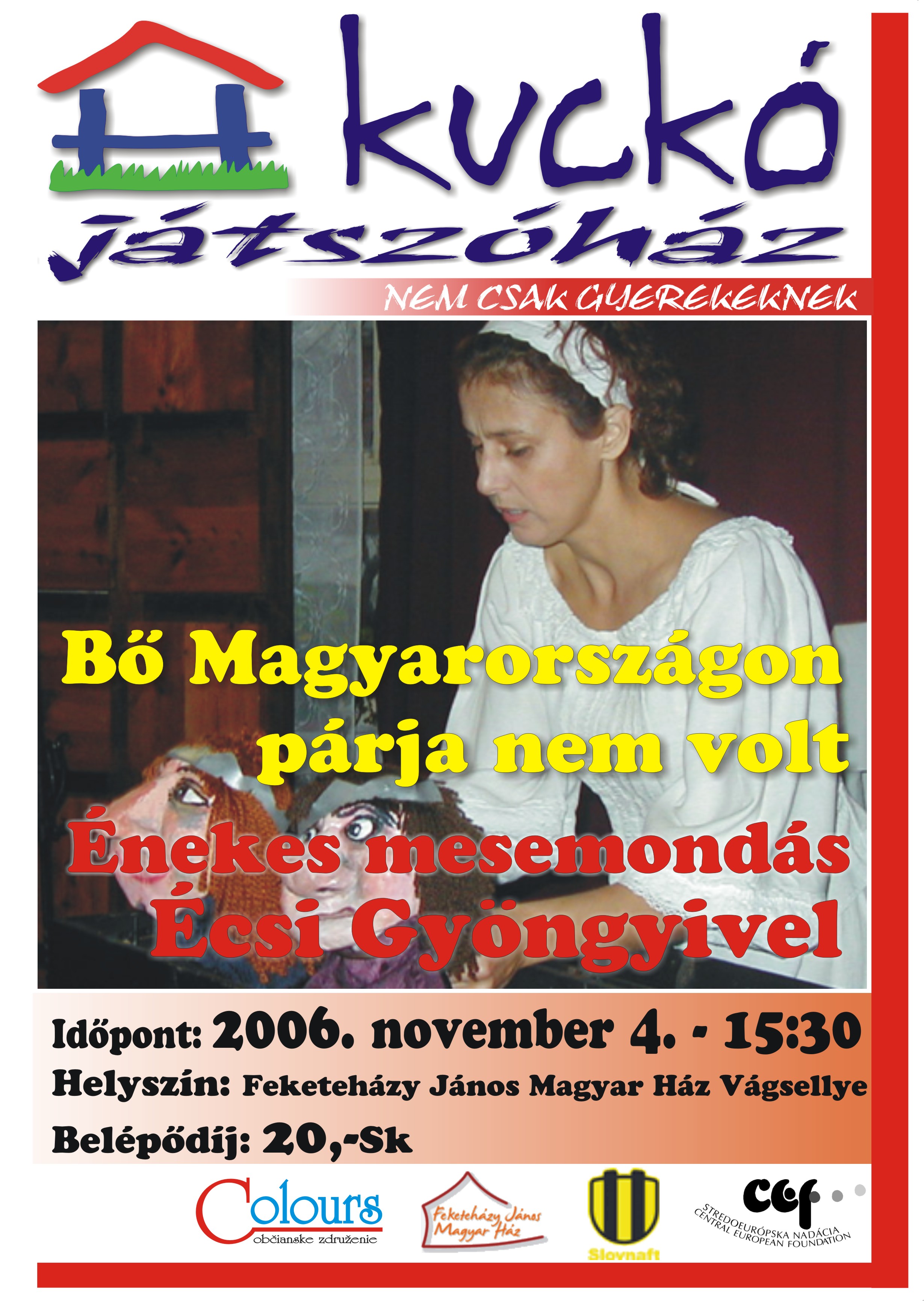 Kuckó játszóház Écsi Gyöngyivel