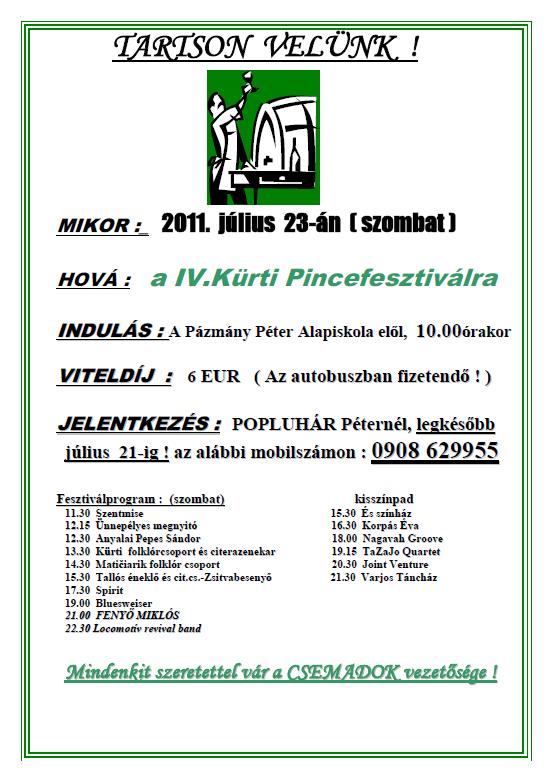 4. Kürti Pincefesztivál