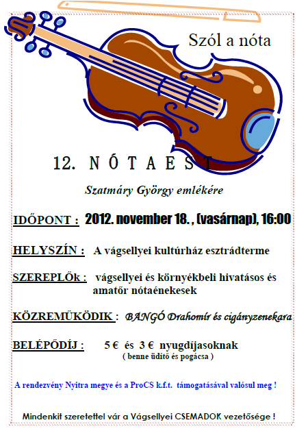 Szól a nóta ...
