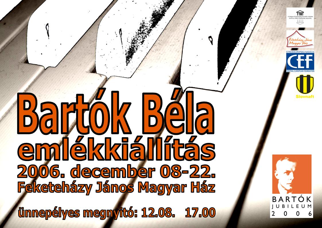 Bartók Béla emlékkiállítás megnyitója