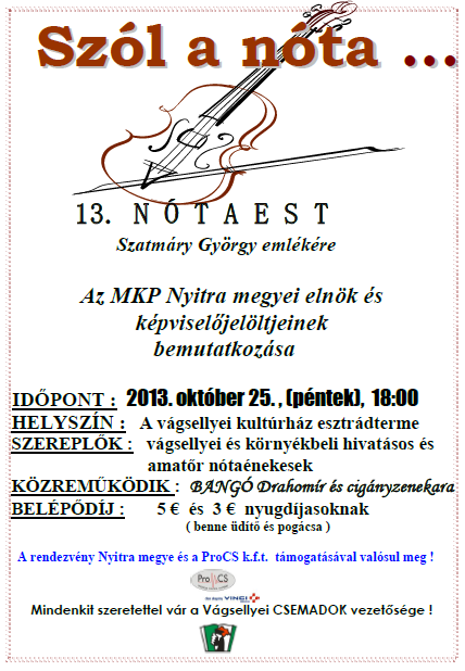 Szól a nóta ...