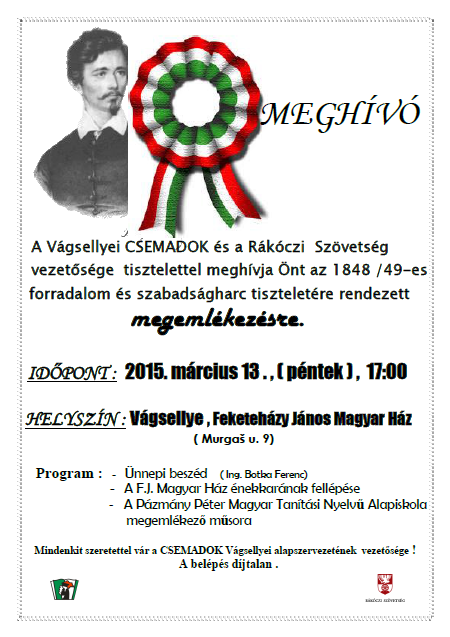 Megemlékezés: 1848/49 szabadságharc