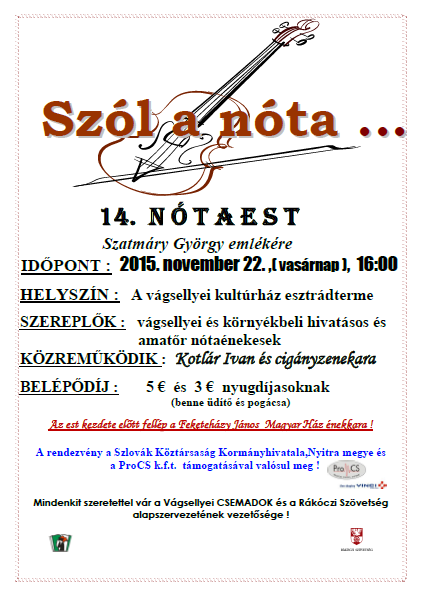 14. N Ó T A E S T Szatmáry György emlékére
