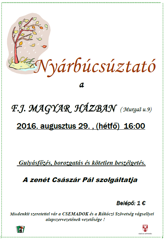 Nyárbúcsúztató 2016