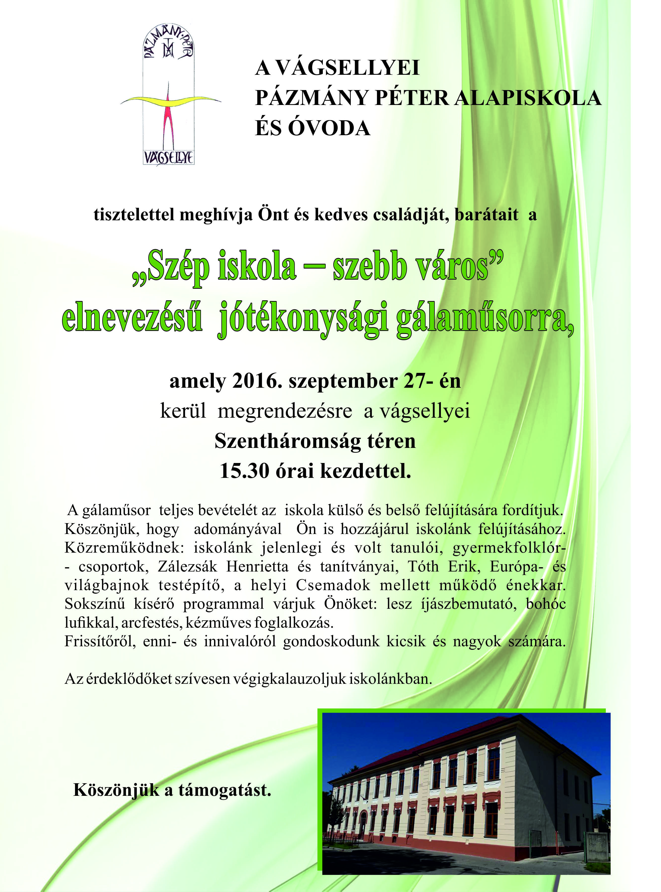 Szép iskola - szebb város