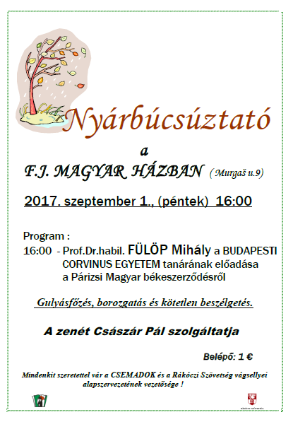 Nyárbúcsúztató 2017