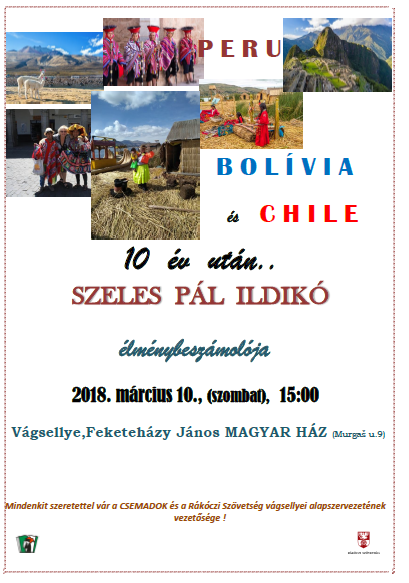 P E R U, B O L Í V I A és C H I L E 10 év után...