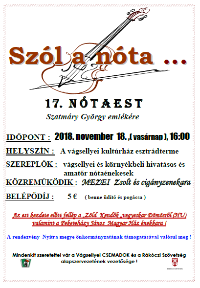 Szól a nóta ...