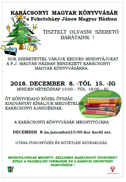 KARÁCSONYI MAGYAR KÖNYVVÁSÁR
