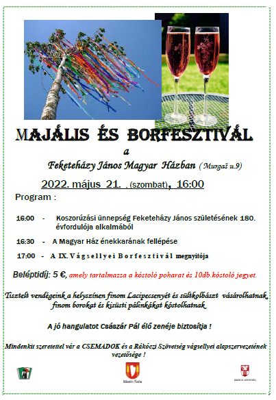 MAJÁLIS  és  BORFESZTIVÁL 2022