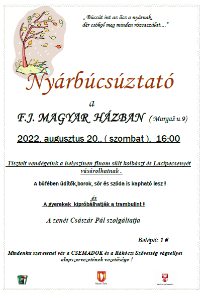Nyárbúcsúztató 2022