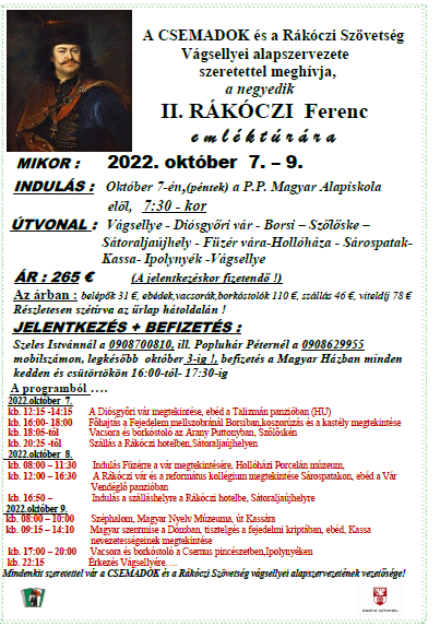 II. Rákóczi Ferencz emléktúra 2022