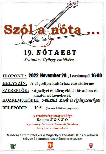 Szól a nóta  ..... 19. Nótaest