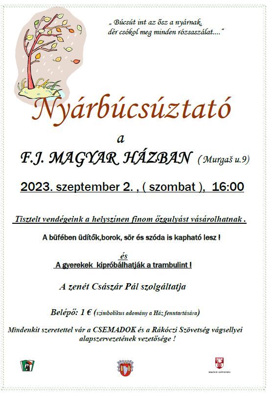 Nyárbúcsúztató 2023