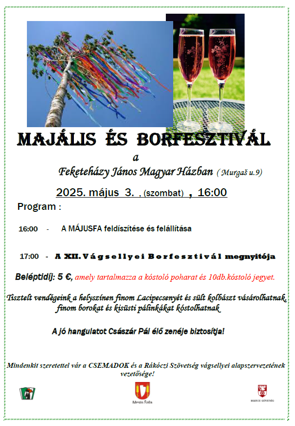 MAJÁLIS és BORFESZTIVÁL 2025
