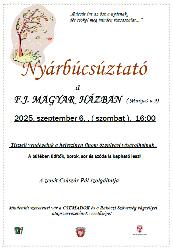 Nyárbúcsúztató 2025