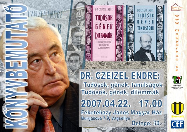 Könyvbemutató Czeizel Endrével