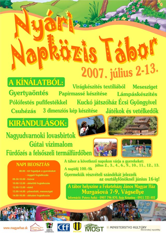 Nyári napközis tábor