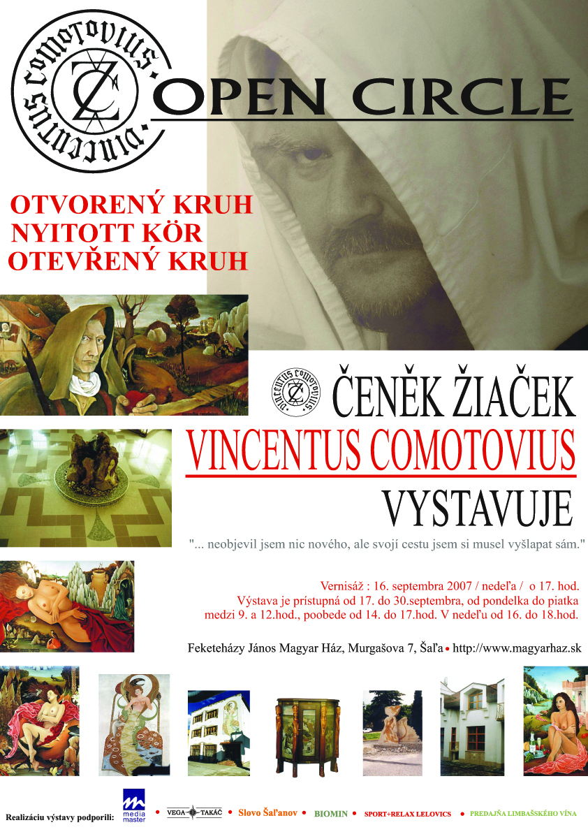 Čeněk Žiaček - Nyitott kör c. kiállítása