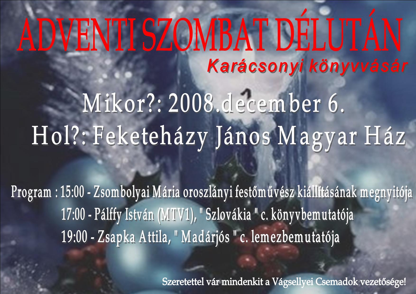 Adventi szombat délután
