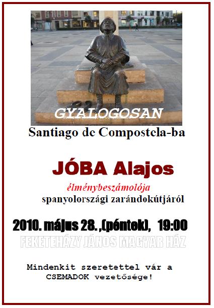 Jóba Alajos : Gyalogosan Santiago de Compostela-ba
